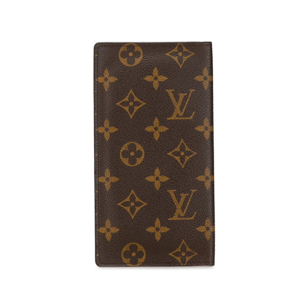 ルイ ヴィトン モノグラム ポルトバルール カルトクレディ 長財布 M61823 ブラウン PVC レザー レディース LOUIS VUITTON 【中古】