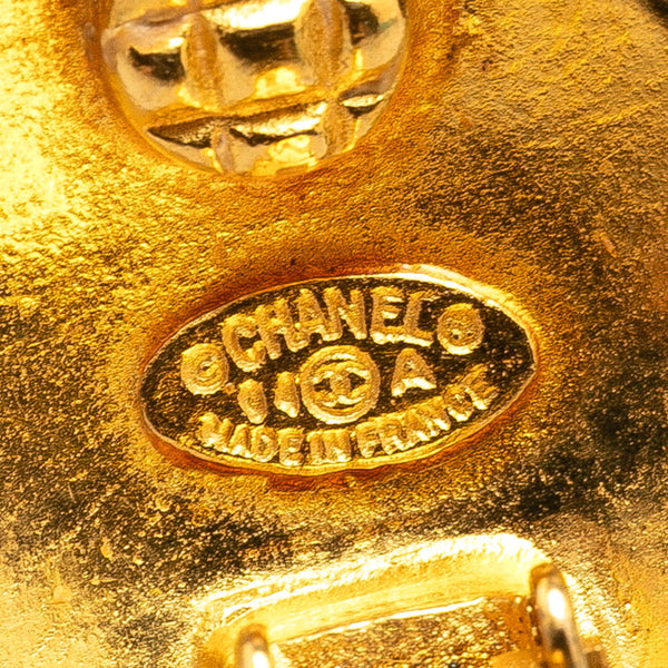 シャネル ヴィンテージ ココマーク ラウンド イヤリング ゴールド メッキ レディース CHANEL 【中古】