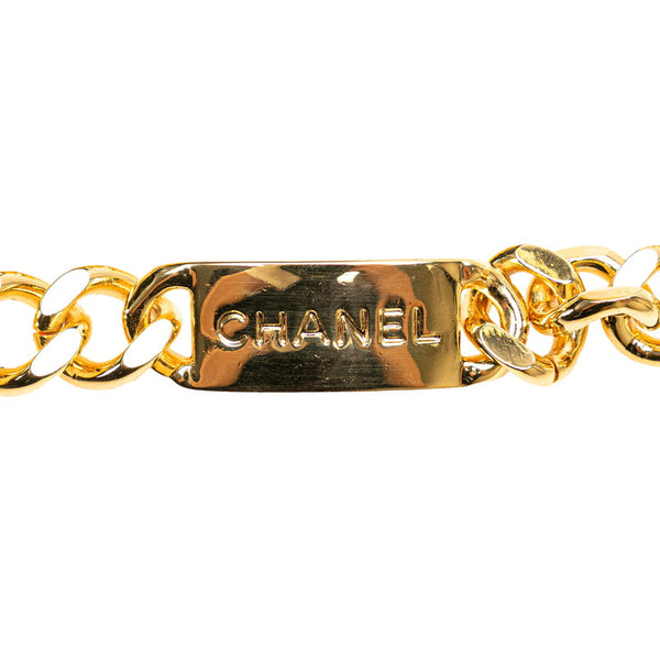 シャネル ココマーク 31 RUE CAMBON PARIS メダル モチーフ チェーン ベルト ゴールド メッキ レディース CHANEL 【中古】