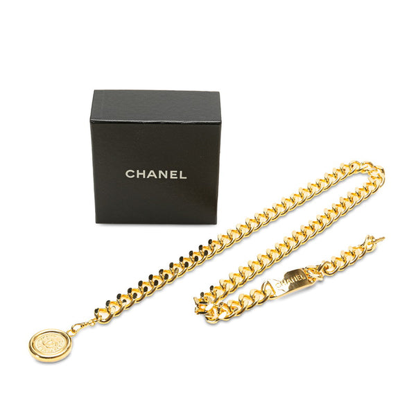 シャネル ココマーク 31 RUE CAMBON PARIS メダル モチーフ チェーン ベルト ゴールド メッキ レディース CHANEL 【中古】