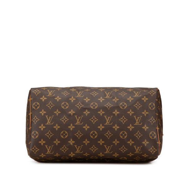 ルイ ヴィトン モノグラム スピーディ35 ハンドバッグ ボストンバッグ  M41524 ブラウン PVC レザー レディース LOUIS VUITTON 【中古】