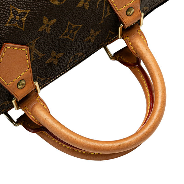 ルイ ヴィトン モノグラム スピーディ35 ハンドバッグ ボストンバッグ  M41524 ブラウン PVC レザー レディース LOUIS VUITTON 【中古】