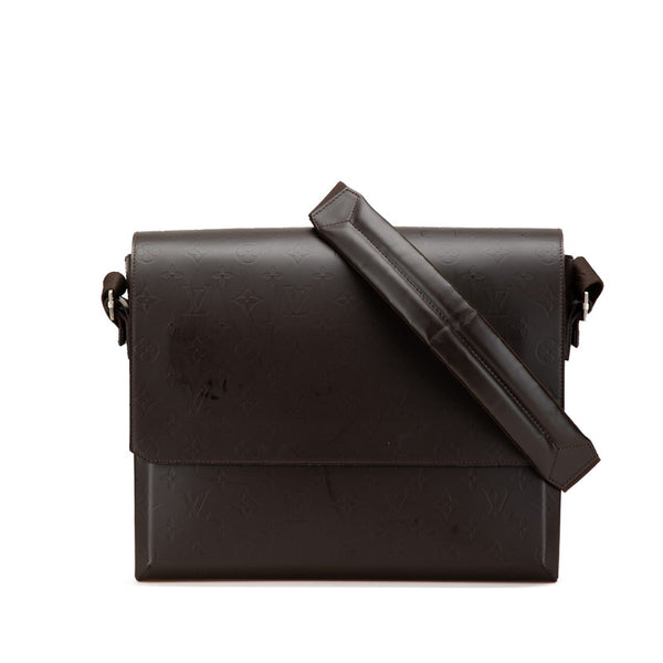 ルイ ヴィトン モノグラム グラセ フォンジー ショルダーバッグ M46570 ブラウン レザー メンズ LOUIS VUITTON 【中古】