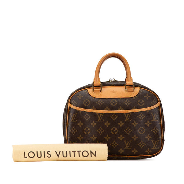 ルイ ヴィトン モノグラム トゥルーヴィル ハンドバッグ M42228 ブラウン PVC レザー レディース LOUIS VUITTON 【中古】