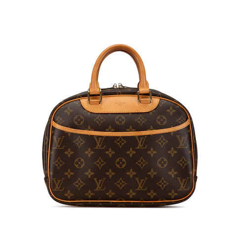 ルイ ヴィトン モノグラム トゥルーヴィル ハンドバッグ M42228 ブラウン PVC レザー レディース LOUIS VUITTON 【中古】