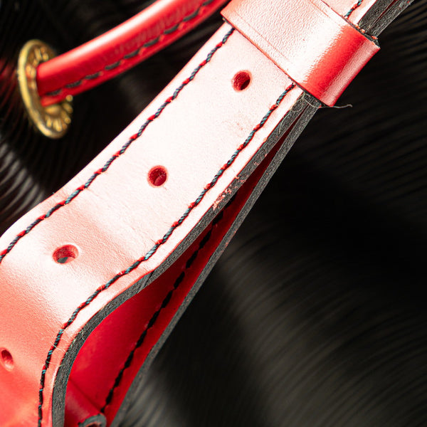 ルイ ヴィトン エピ ノエ ショルダーバッグ M44017 ノワール ブラック カスティリアンレッド レザー レディース LOUIS VUITTON 【中古】
