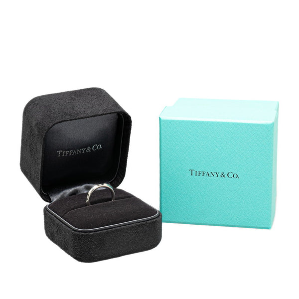 ティファニー トゥルーバンドリング ５Pダイヤ リング 指輪 Pt950 プラチナ レディース TIFFANY&Co. 【中古】