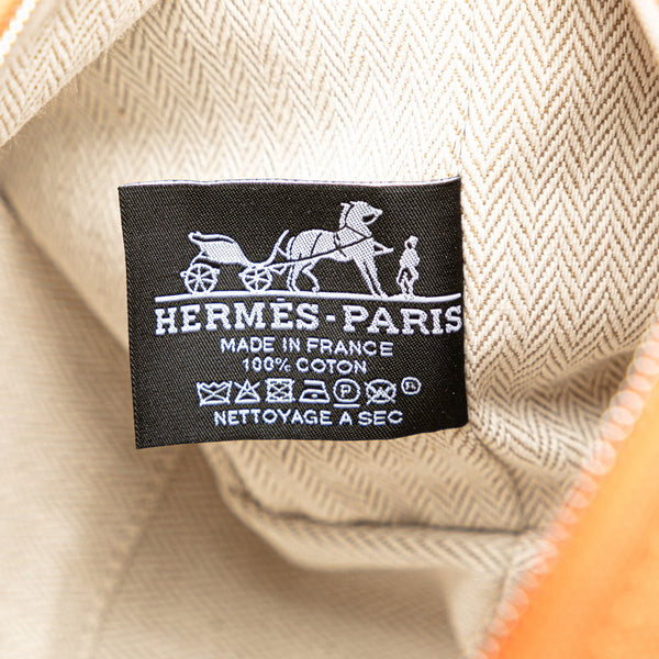 エルメス ブリッド ア ブラックPM ハンドバッグ オレンジ ワインレッド トワルアッシュ レディース HERMES 【中古】