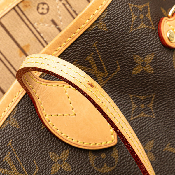 ルイ ヴィトン モノグラム ネヴァーフルMM ショルダーバッグ トートバッグ M40156 ブラウン PVC レザー レディース LOUIS VUITTON 【中古】