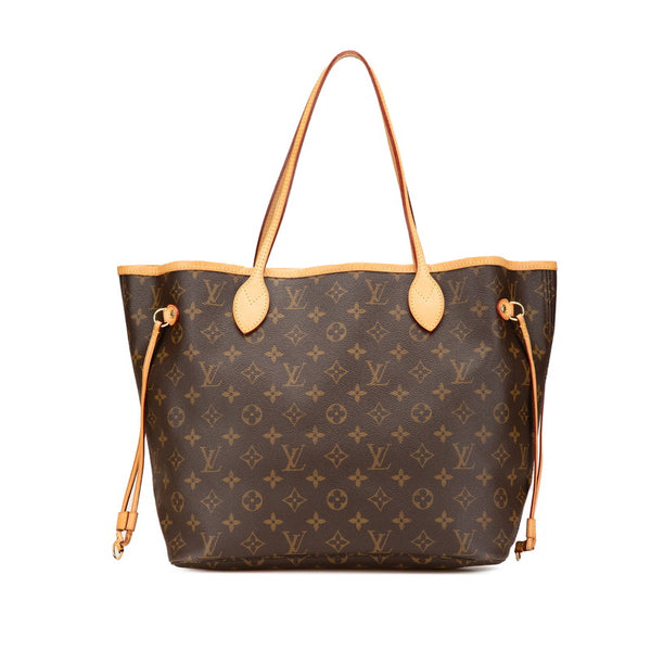 ルイ ヴィトン モノグラム ネヴァーフルMM ショルダーバッグ トートバッグ M40156 ブラウン PVC レザー レディース LOUIS VUITTON 【中古】