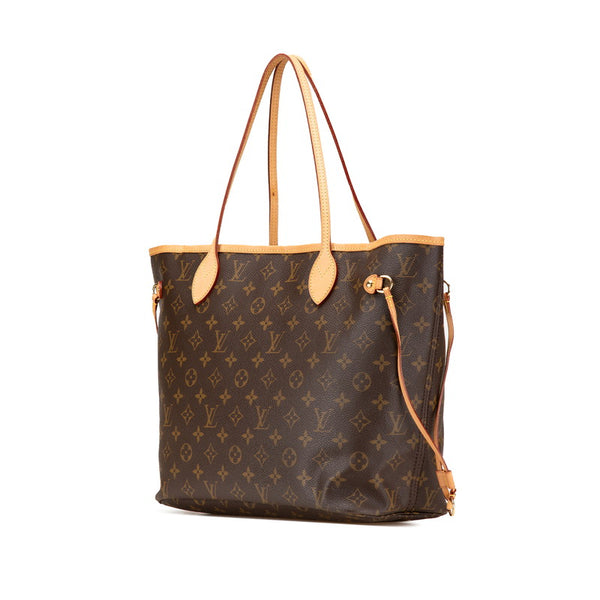 ルイ ヴィトン モノグラム ネヴァーフルMM ショルダーバッグ トートバッグ M40156 ブラウン PVC レザー レディース LOUIS VUITTON 【中古】