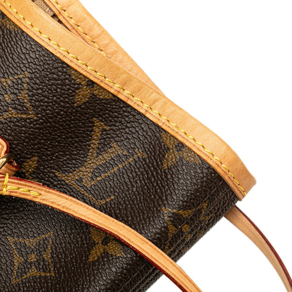 ルイ ヴィトン モノグラム ネヴァーフルMM ショルダーバッグ トートバッグ M40156 ブラウン PVC レザー レディース LOUIS VUITTON 【中古】