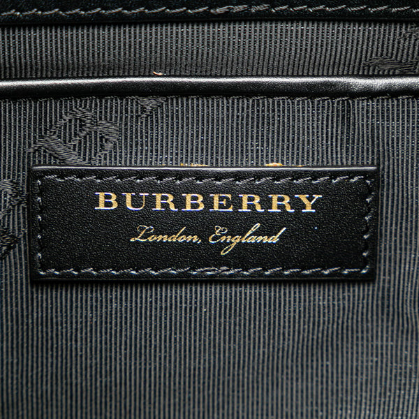 バーバリー リュック バックパック ネイビー ブラック ナイロン レザー レディース BURBERRY 【中古】