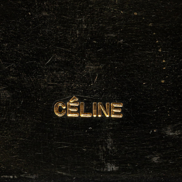 セリーヌ 馬車 プレート ネックレス ゴールド ブルー メッキ レディース CELINE 【中古】