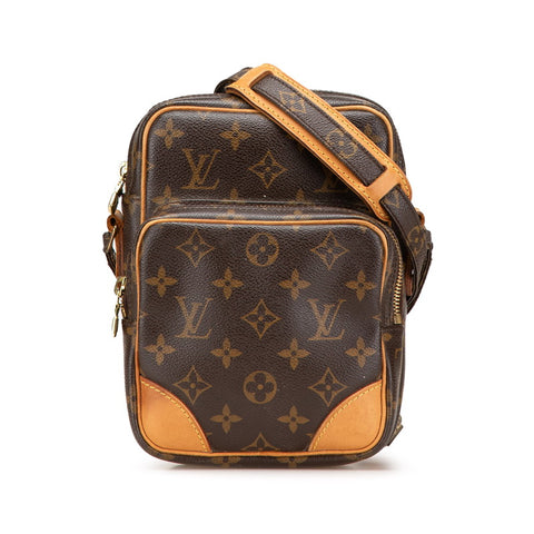 ルイ ヴィトン モノグラム アマゾン 斜め掛け ショルダーバッグ M45236 ブラウン PVC レザー レディース LOUIS VUITTON 【中古】
