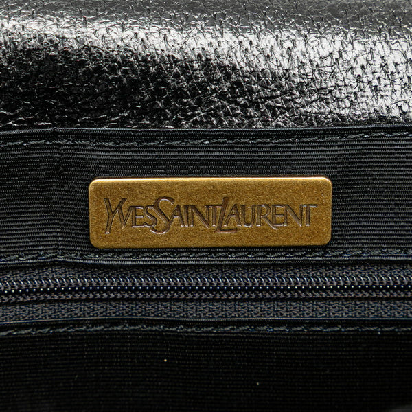 サンローラン 斜め掛け ショルダーバッグ メッセンジャーバッグ ブラック レザー メンズ SAINT LAURENT 【中古】