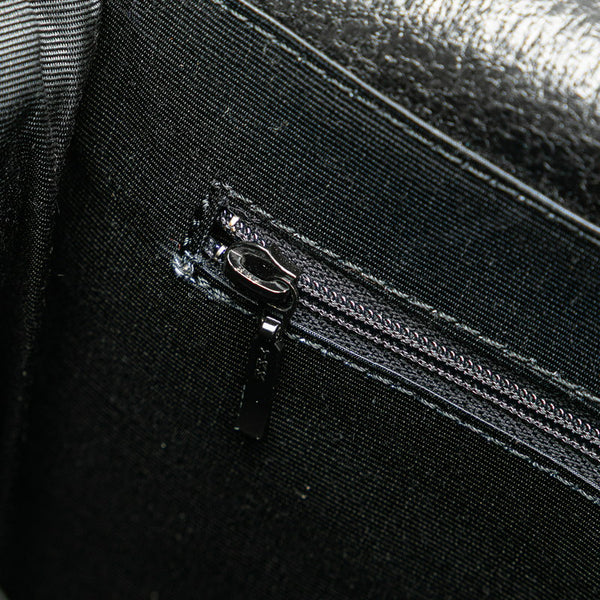 サンローラン 斜め掛け ショルダーバッグ メッセンジャーバッグ ブラック レザー メンズ SAINT LAURENT 【中古】