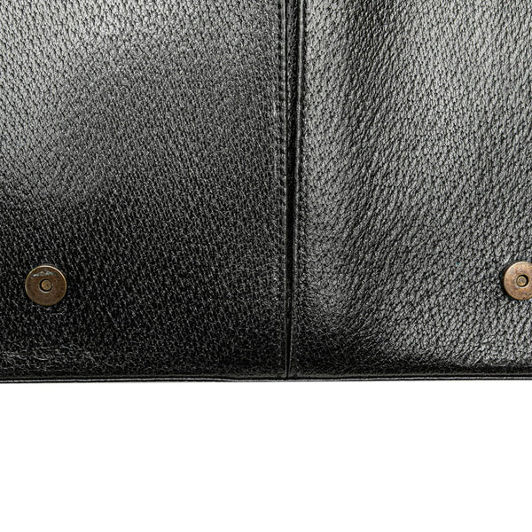 サンローラン 斜め掛け ショルダーバッグ メッセンジャーバッグ ブラック レザー メンズ SAINT LAURENT 【中古】