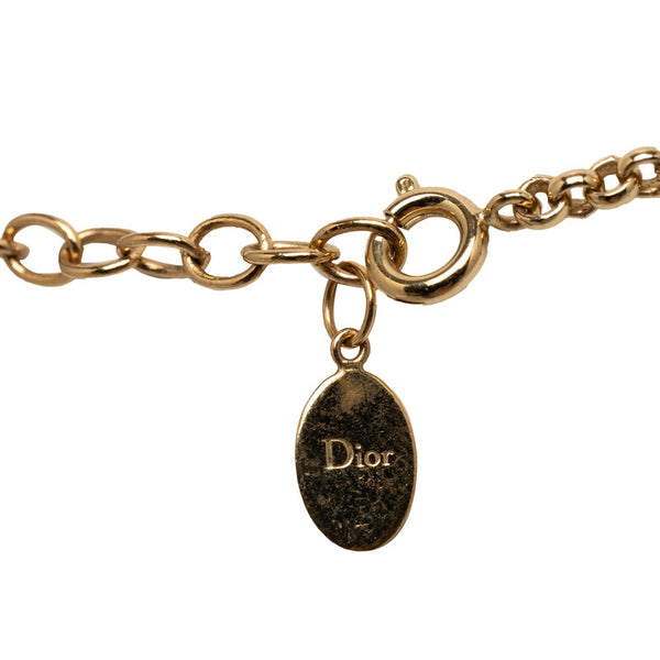 ディオール ビジュー パール  ネックレス ゴールド メッキ レディース Dior 【中古】