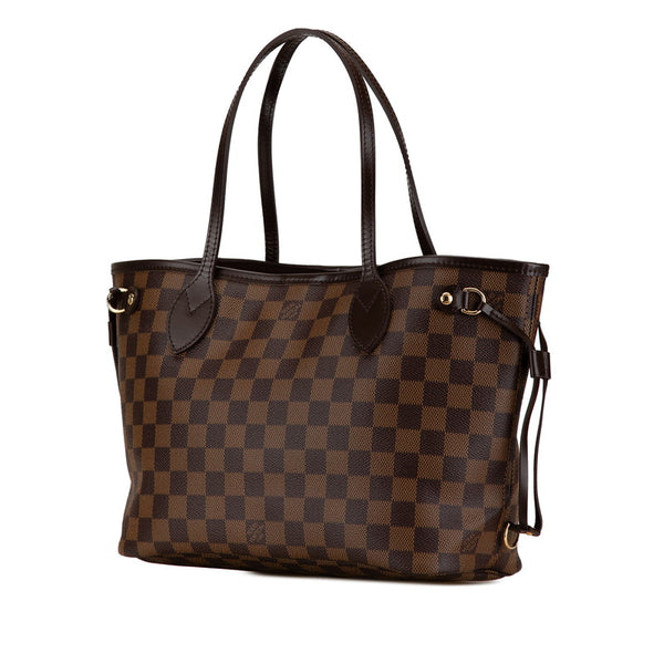 ルイ ヴィトン ダミエ ネヴァーフルPM　 トートバッグ ハンドバッグ N41359 エベヌ ブラウン PVC レザー レディース LOUIS VUITTON 【中古】