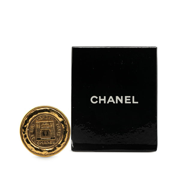 シャネル ヴィンテージ ココマーク 31 RUE CAMBON カンボン ブローチ ゴールド メッキ レディース CHANEL 【中古】