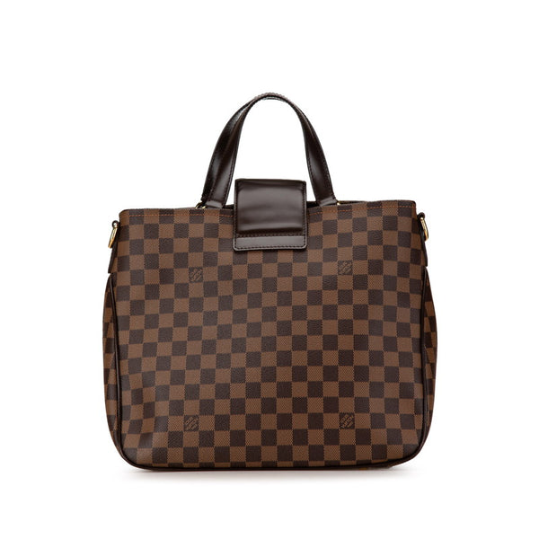 ルイ ヴィトン ダミエ カバ ローズベリー ハンドバッグ ショルダーバッグ 2WAY N41177 ブラウン PVC レザー レディース LOUIS VUITTON 【中古】