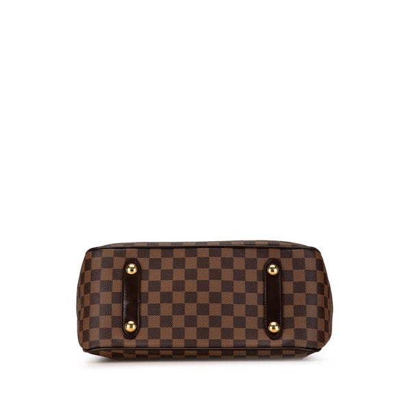 ルイ ヴィトン ダミエ カバ ローズベリー ハンドバッグ ショルダーバッグ 2WAY N41177 ブラウン PVC レザー レディース LOUIS VUITTON 【中古】