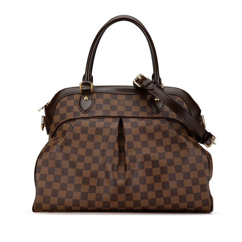 ルイ ヴィトン ダミエ トレヴィGM ハンドバッグ ショルダーバッグ 2WAY  N51998 ブラウン PVC レザー レディース LOUIS VUITTON 【中古】