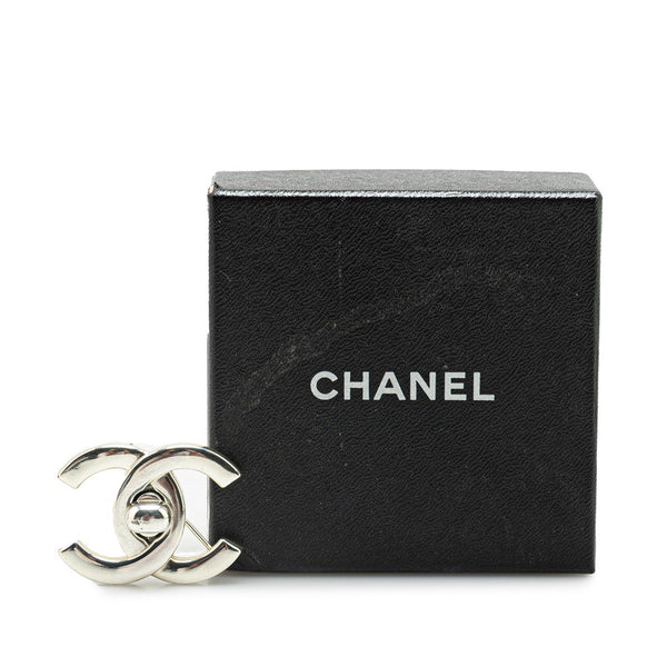 シャネル ヴィンテージ ココマーク ターンロック ブローチ シルバー メタル レディース CHANEL 【中古】