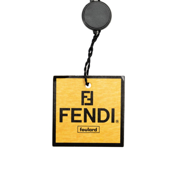 フェンディ ハンドバッグ モチーフ スカーフ ホワイト レッド マルチカラー シルク レディース FENDI 【中古】