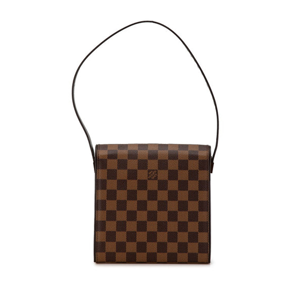 ルイ ヴィトン ダミエ トライベッカ ミニ ショルダーバッグ N51162 ブラウン PVC レザー レディース LOUIS VUITTON 【中古】