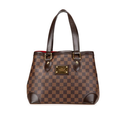 ルイ ヴィトン ダミエ ハムステッドPM トートバッグ ハンドバッグ N51205 エベヌ ブラウン PVC レザー レディース LOUIS VUITTON 【中古】