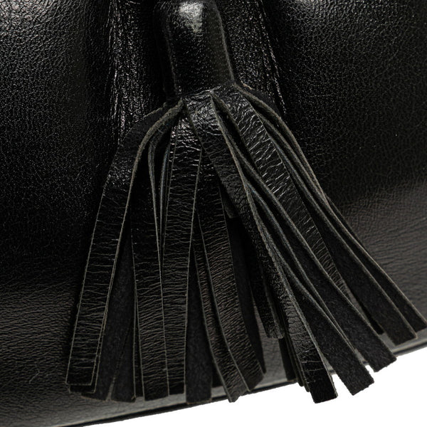 サンローラン ショルダーバッグ ブラック レザー レディース SAINT LAURENT 【中古】