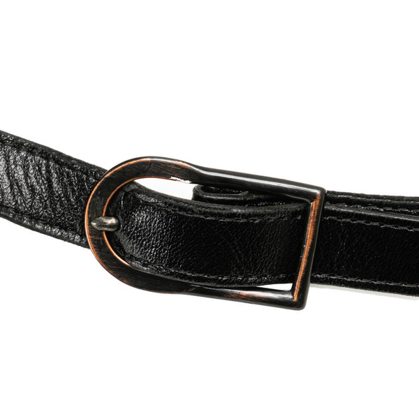 サンローラン ショルダーバッグ ブラック レザー レディース SAINT LAURENT 【中古】