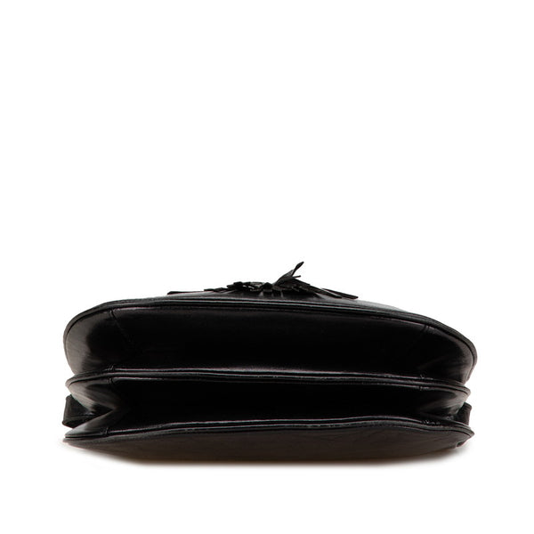 サンローラン ショルダーバッグ ブラック レザー レディース SAINT LAURENT 【中古】
