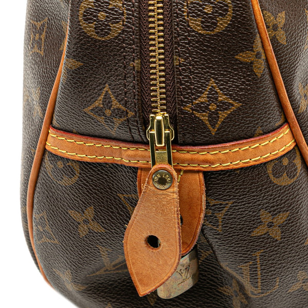 ルイ ヴィトン モノグラム モントルグイユPM ハンドバッグ M95565 ブラウン PVC レザー レディース LOUIS VUITTON 【中古】