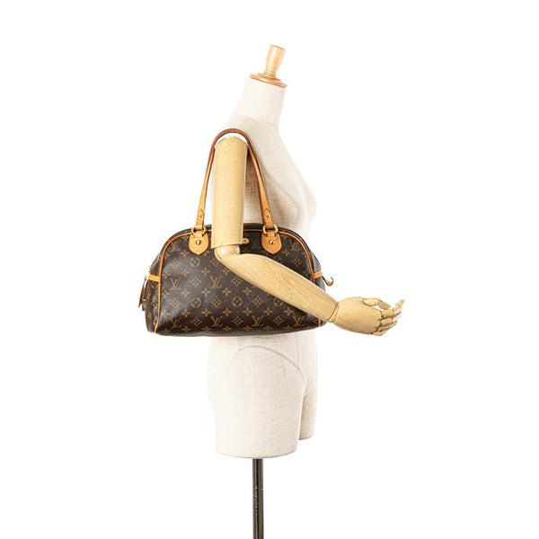 ルイ ヴィトン モノグラム モントルグイユPM ハンドバッグ M95565 ブラウン PVC レザー レディース LOUIS VUITTON 【中古】