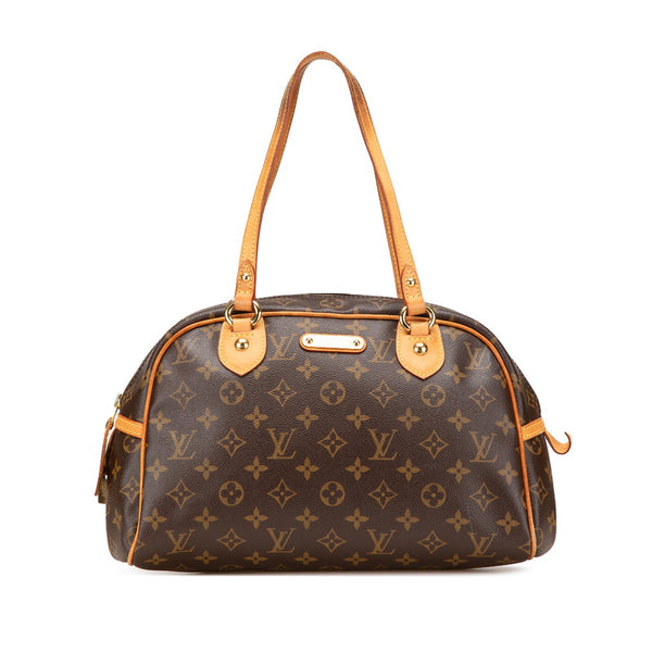 ルイ ヴィトン モノグラム モントルグイユPM ハンドバッグ M95565 ブラウン PVC レザー レディース LOUIS VUITTON 【中古】