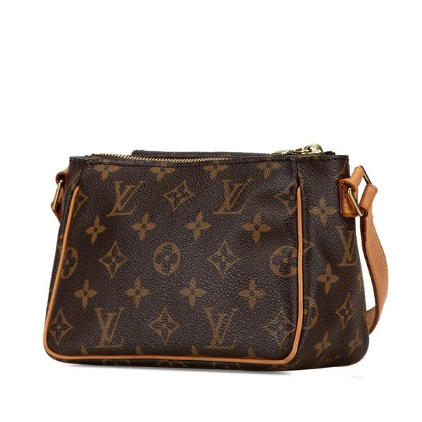 ルイ ヴィトン モノグラム ヴィバシテPM 斜め掛け ショルダーバッグ M51165 ブラウン PVC レザー レディース LOUIS VUITTON 【中古】