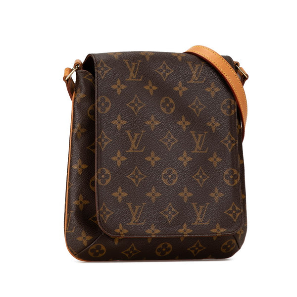 ルイ ヴィトン モノグラム ミュゼットサルサ ショート ショルダーバッグ M51258 ブラウン PVC レザー レディース LOUIS VUITTON 【中古】