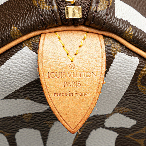 ルイ ヴィトン モノグラム グラフィティ キーポル50 ボストンバッグ M92197 アルジャン ブラウン PVC レザー レディース LOUIS VUITTON 【中古】