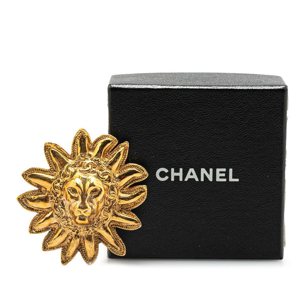 シャネル ココマーク ライオン ブローチ ゴールド メッキ レディース CHANEL 【中古】