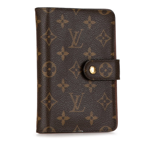 ルイ ヴィトン モノグラム ポルトパピエ 二つ折り財布 M61207 ブラウン PVC レザー メンズ LOUIS VUITTON 【中古】