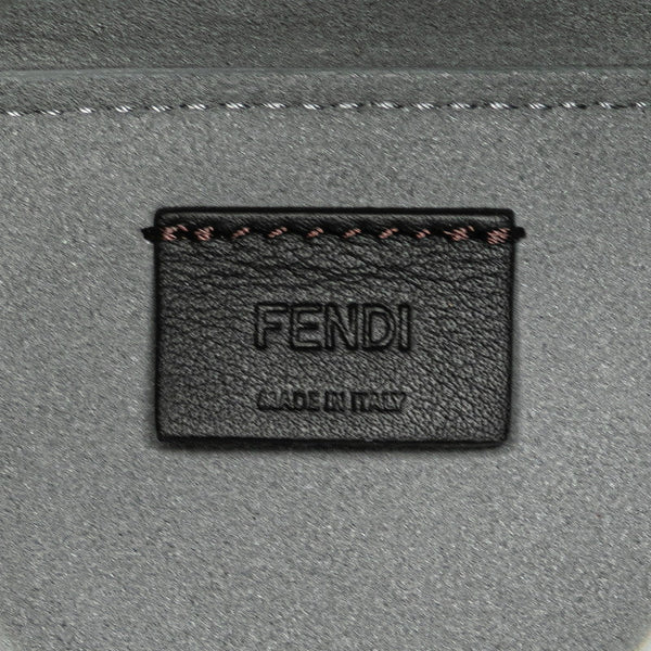 フェンディ オリガミ ミニ ORIGAMI ショルダーバッグ 8BS083 シルバー レザー レディース FENDI 【中古】