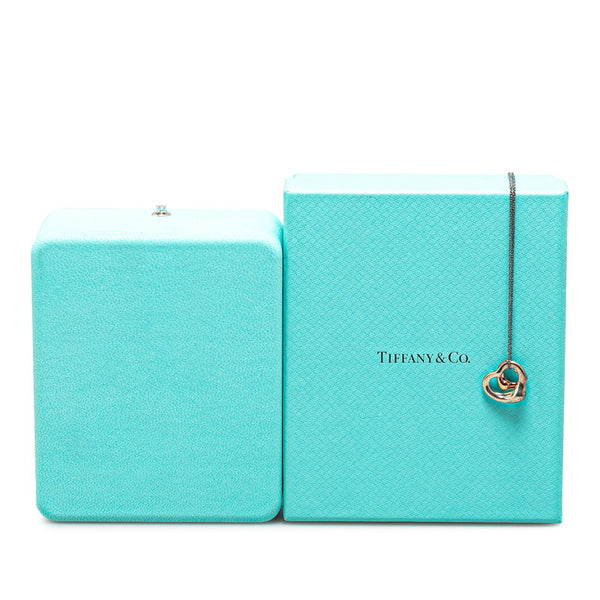 ティファニー ダブルオープンハート ネックレス シルバー ゴールド SV925 シルバー レディース TIFFANY&Co. 【中古】