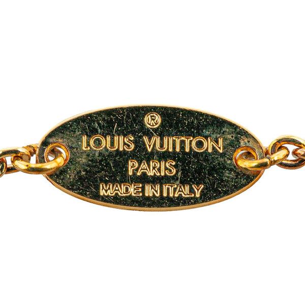 ルイ ヴィトン モノグラム フラワー フラワーフル  LVサークル ブレスレット M68127 ゴールド メタル レディース LOUIS VUITTON 【中古】