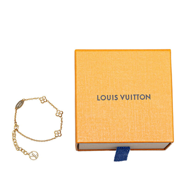 ルイ ヴィトン モノグラム フラワー フラワーフル  LVサークル ブレスレット M68127 ゴールド メタル レディース LOUIS VUITTON 【中古】