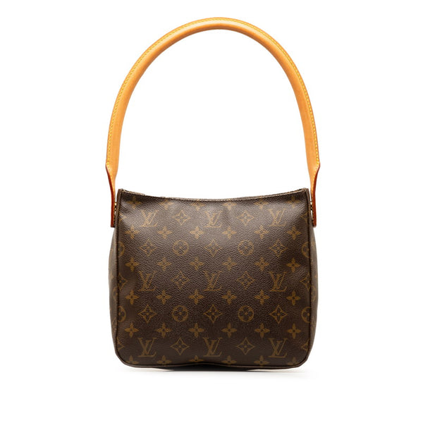 ルイ ヴィトン モノグラム ルーピングMM ショルダーバッグ ハンドバッグ M51146 ブラウン PVC レザー レディース LOUIS VUITTON 【中古】