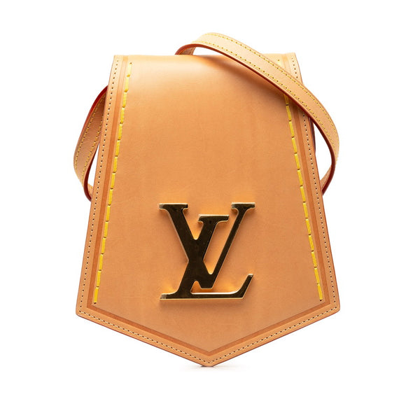 ルイ ヴィトン キーベル XL PM ショルダーバッグ M22368 ベージュ レザー レディース LOUIS VUITTON 【中古】