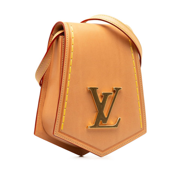 ルイ ヴィトン キーベル XL PM ショルダーバッグ M22368 ベージュ レザー レディース LOUIS VUITTON 【中古】